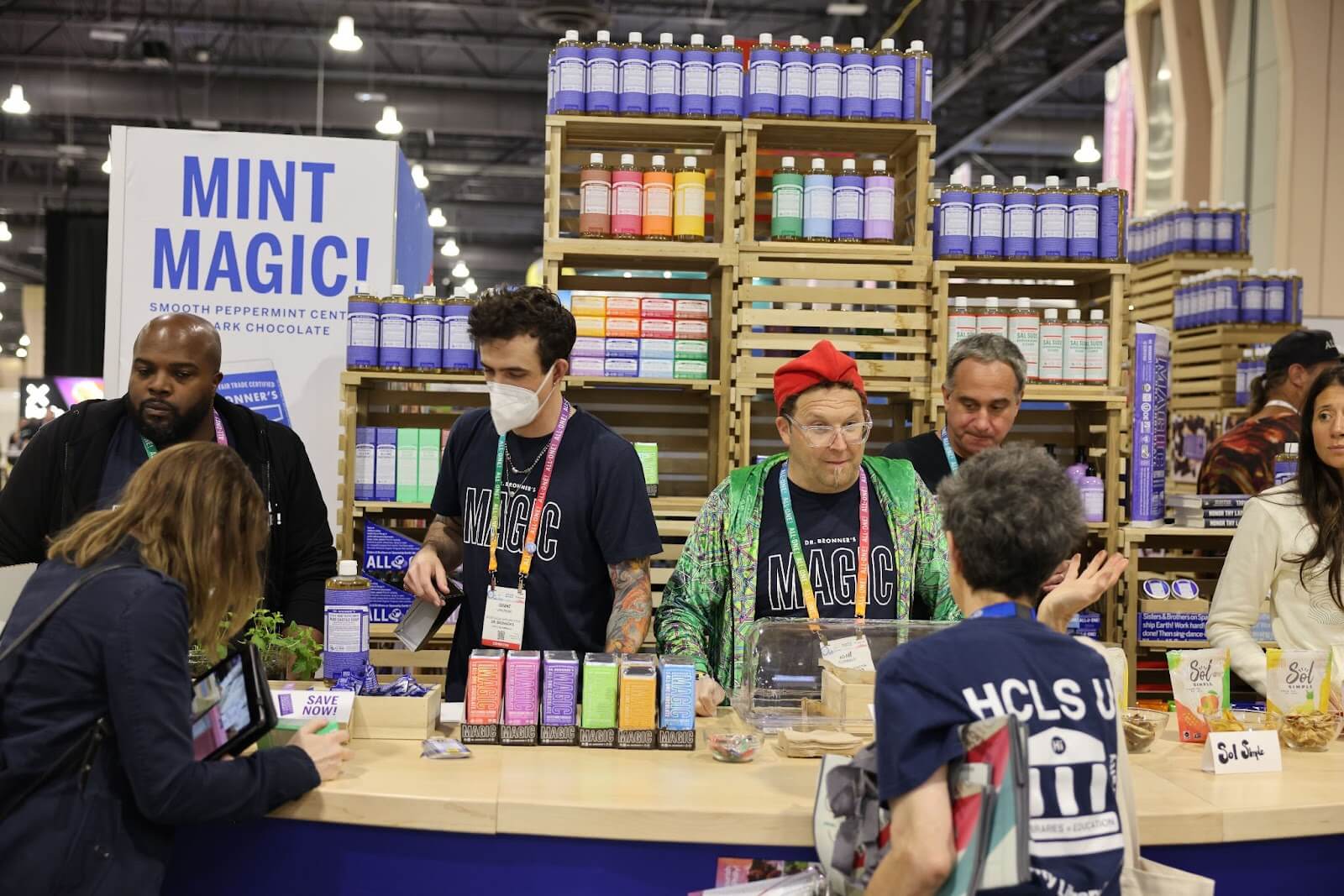 dr. bronner's samples at expo east 2022