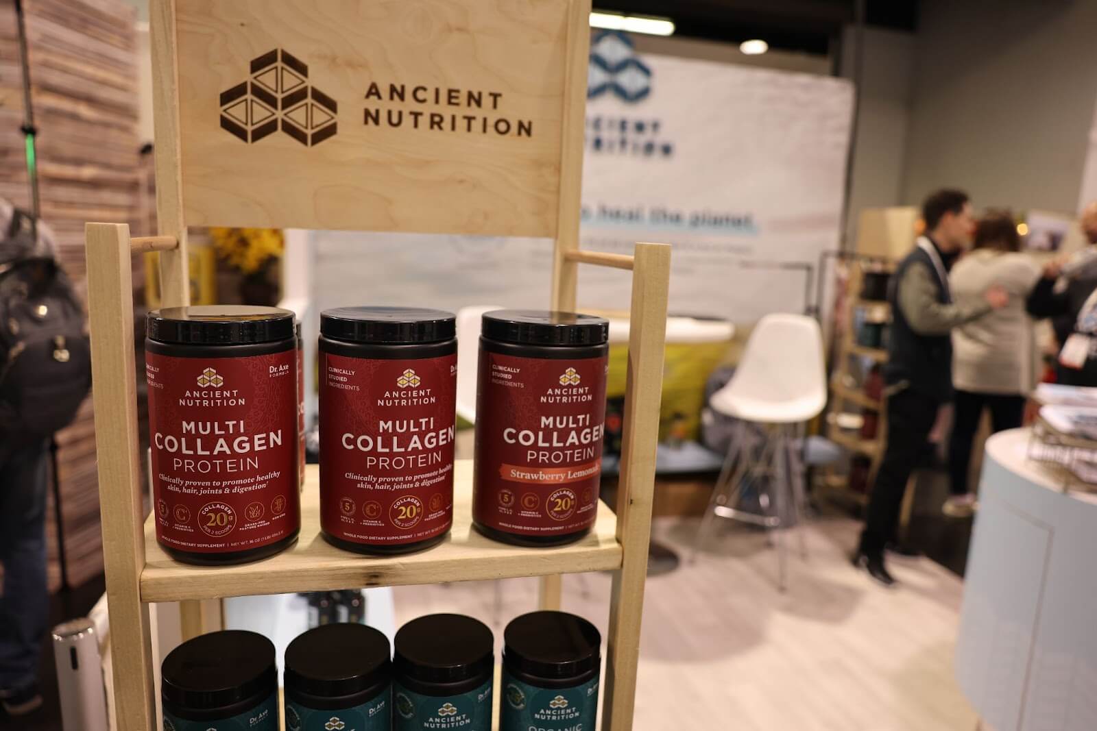 Ancient Nutrition's Multi Collagen Protein Set-up at Expo West 2022
