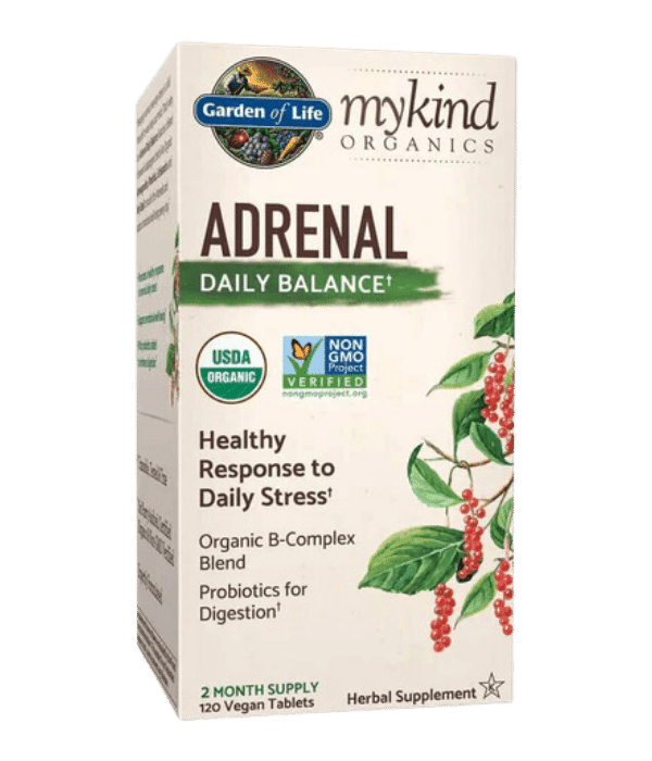 Garden of Life Mykind Organics Adrenal Daily Balance 3