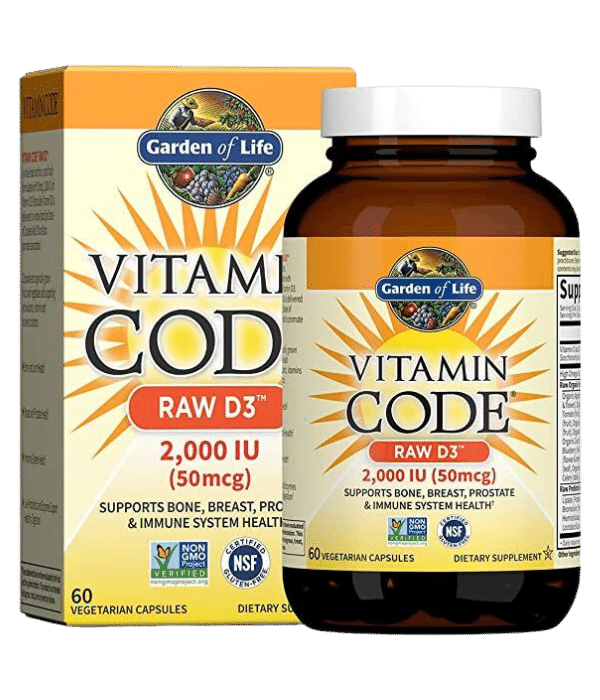 Garden of Life Vitamin Code RAW D3 2000 IU