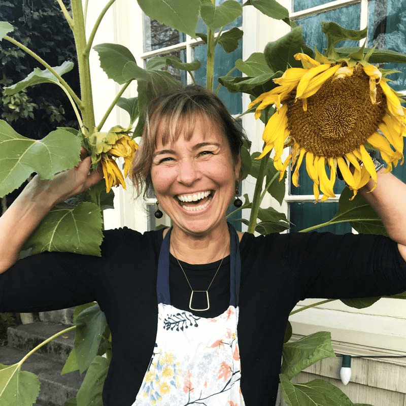 Founder Christy Goldsby exhibits her typical playfulness