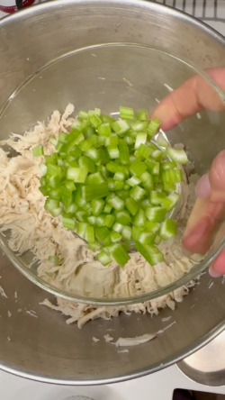celery mixed with chicken
