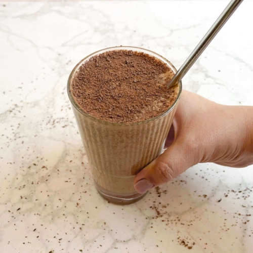 healthy chocolate coffee smoothie