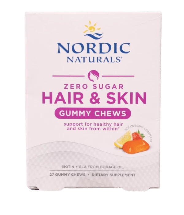 Nordic Naturals Zero Sugar Hair Skin Gummy Chews
