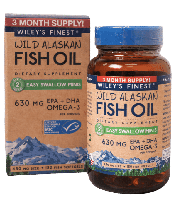 Wileys Finest Wild Alaskan Fish Oil Easy Swallow Minis