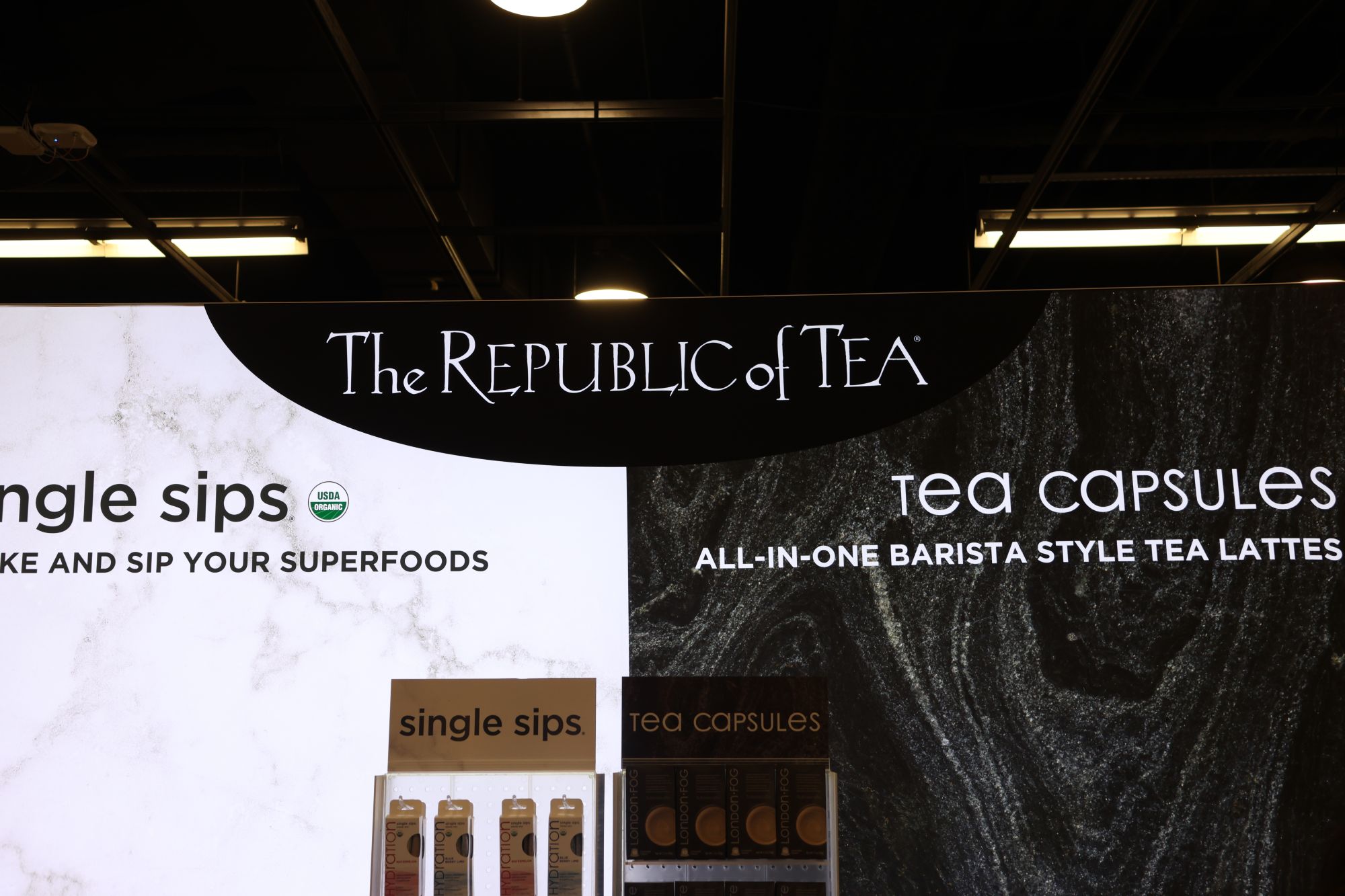 republic of tea booth at expo west 2023