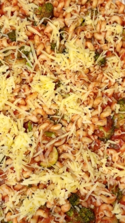 Top your dish with shredded cheese