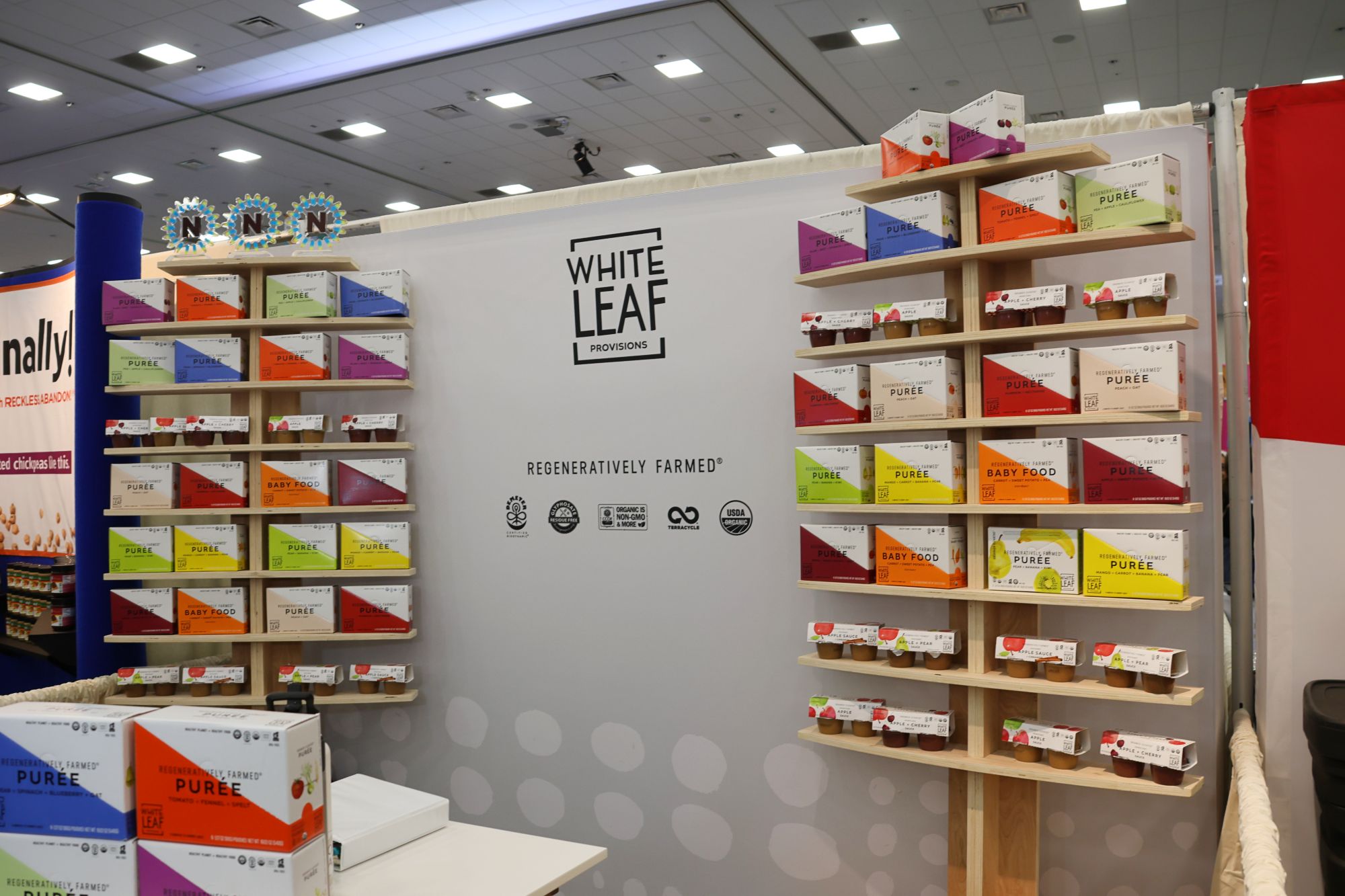 white leaf provisions booth at expo west 2023