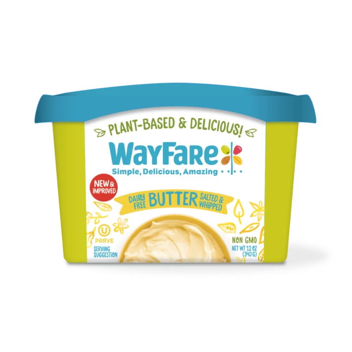 Best Whipped Vegan Butter: Wayfare Foods Dairy-Free Salted, Whipped Butter