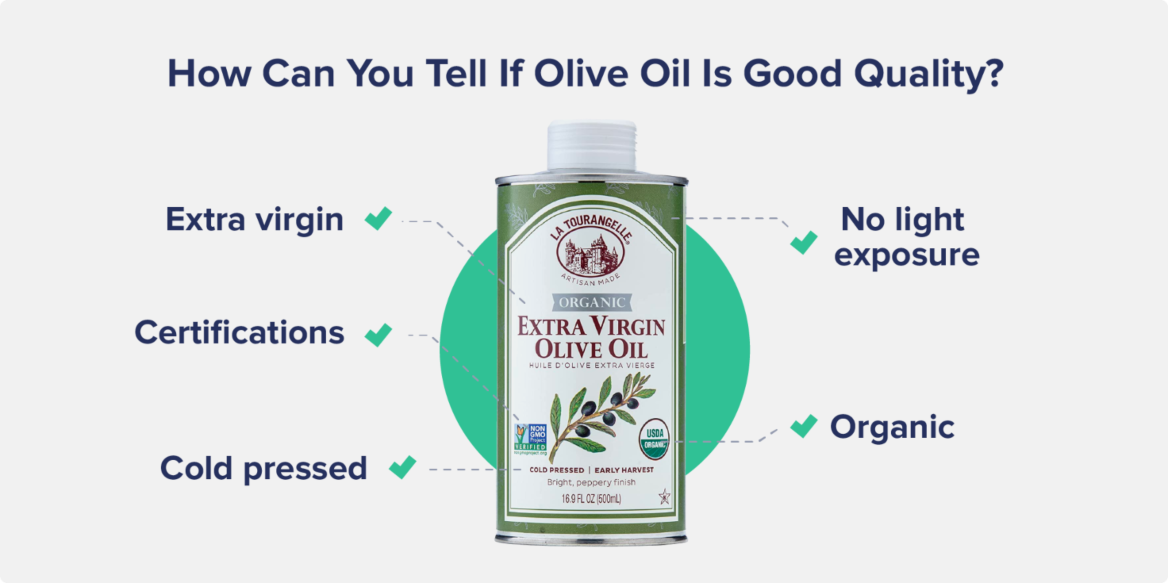 How can you tell if olive oil is good quality?