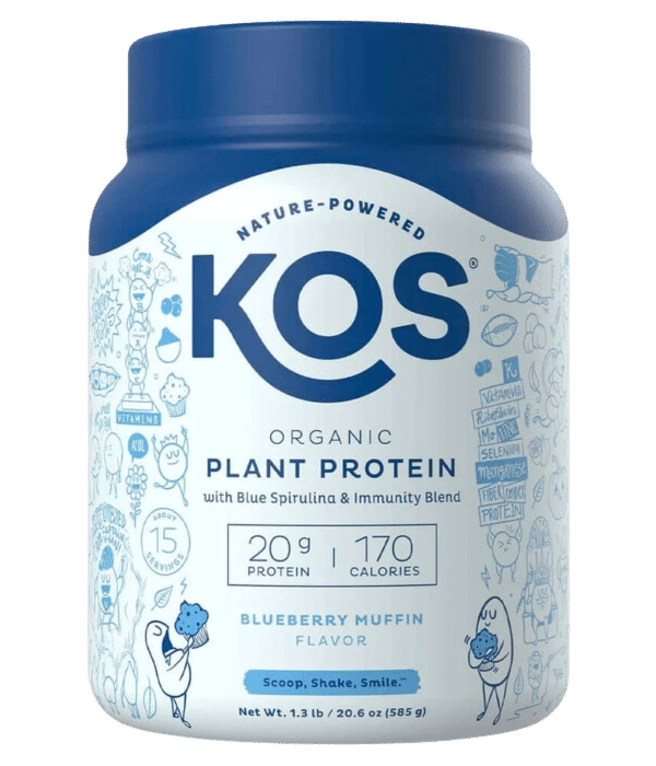 KOS Organic Plant Protein Blueberry Muffin