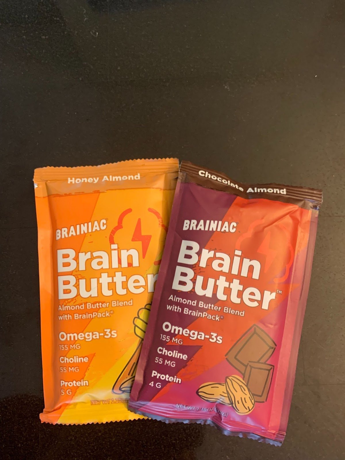 Braniac Brain Butter - Honey Almond and Chocolate Almond