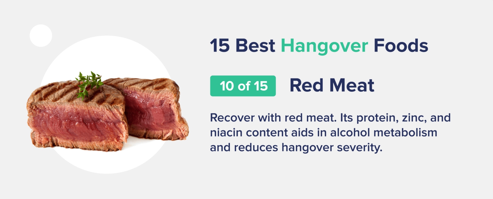 red meat best hangover foods