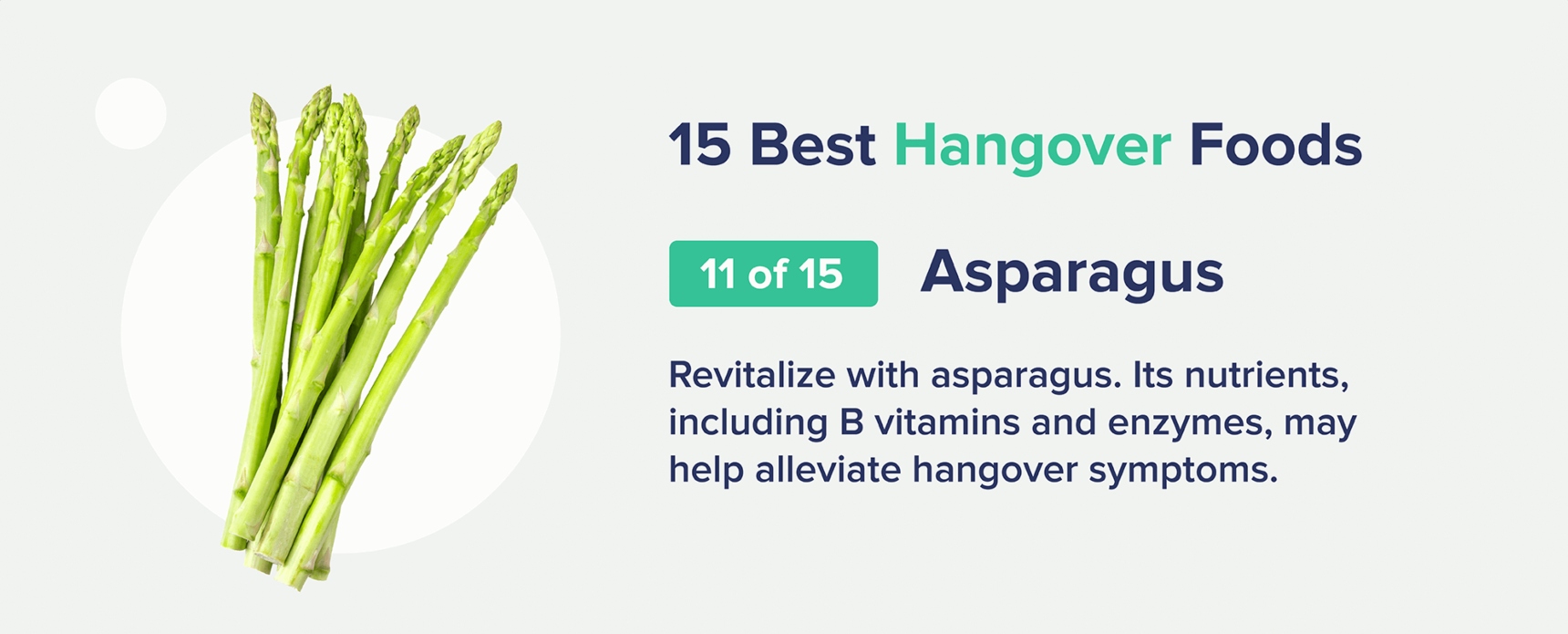asparagus best hangover foods