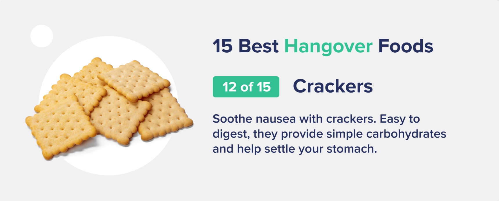 crackers best hangover foods