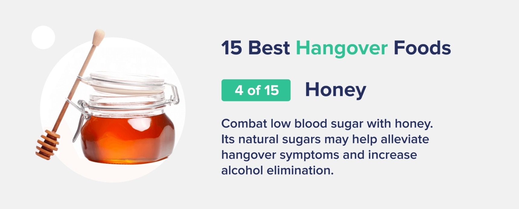 honey best hangover foods