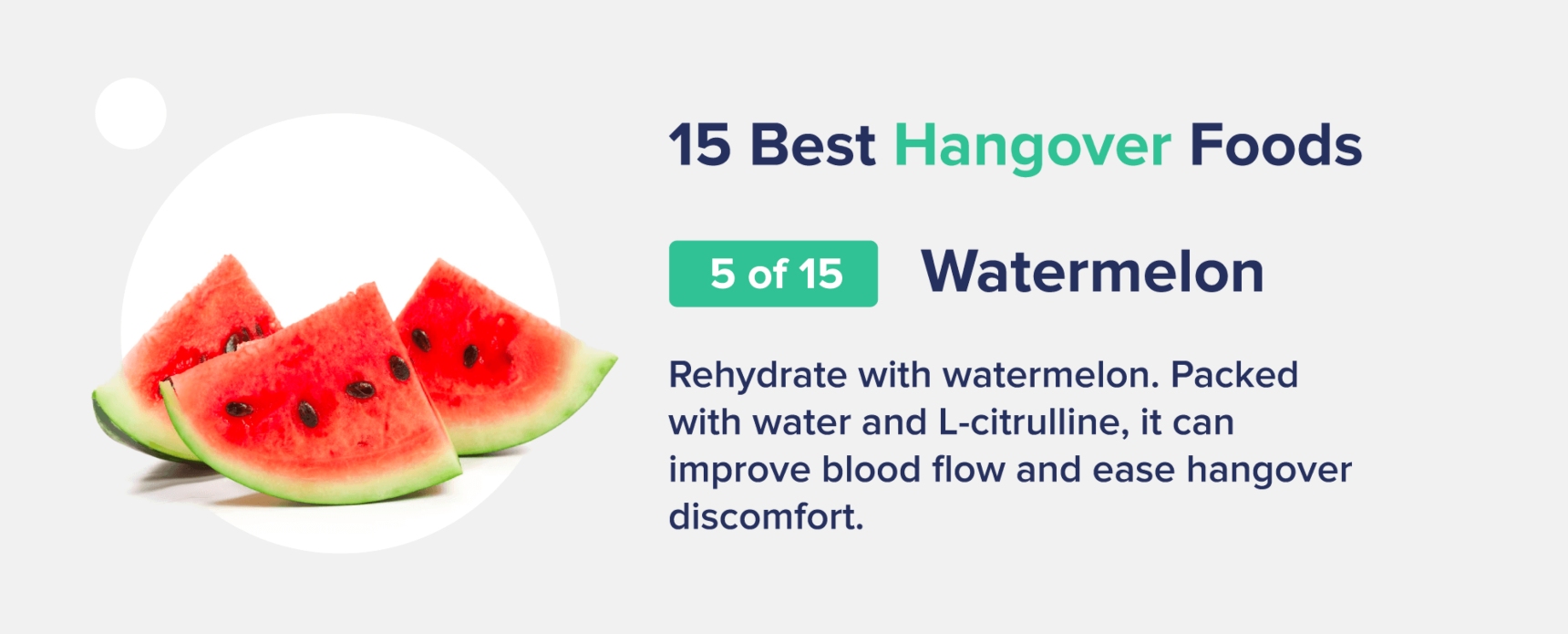 watermelon best hangover foods