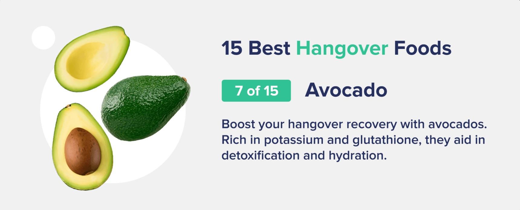 avocado best hangover foods