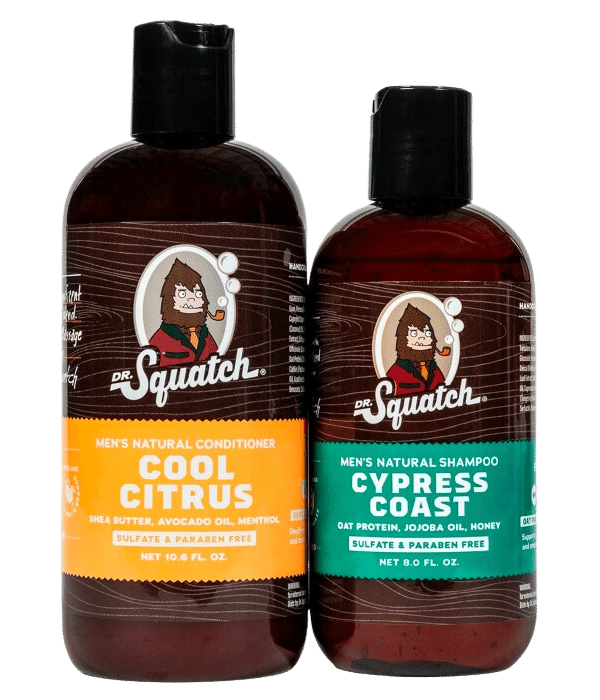 Dr. Squatch Citrus and Cypress Mens Shampoo Conditioner