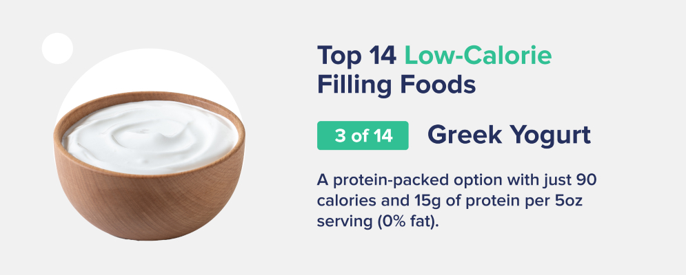 greek yogurt low-calorie filling foods