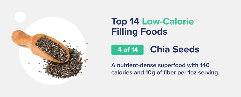 chia seeds low-calorie filling foods