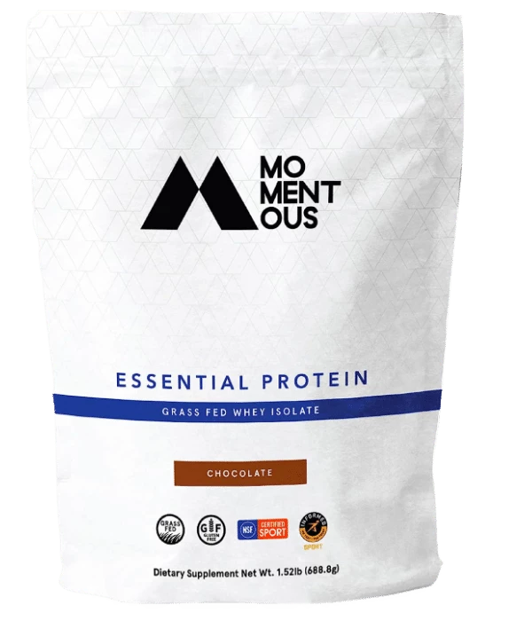 Momentous Essential Grass Fed Whey Protein Isolate