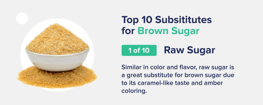 raw sugar brown sugar substitute