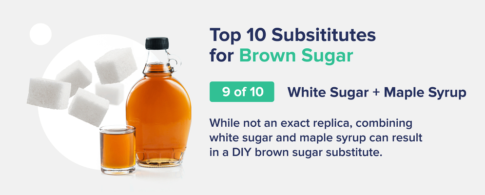white sugar and maple syrup brown sugar substitute