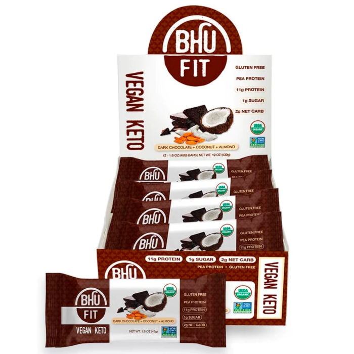 bhu fit vegan keto protein bar for weight loss