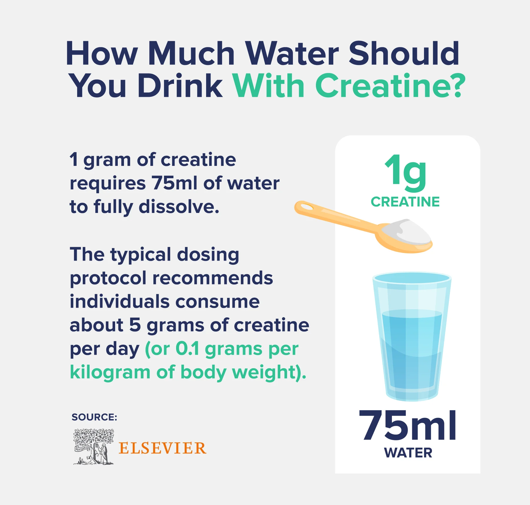 How much water should you drink with creatine?