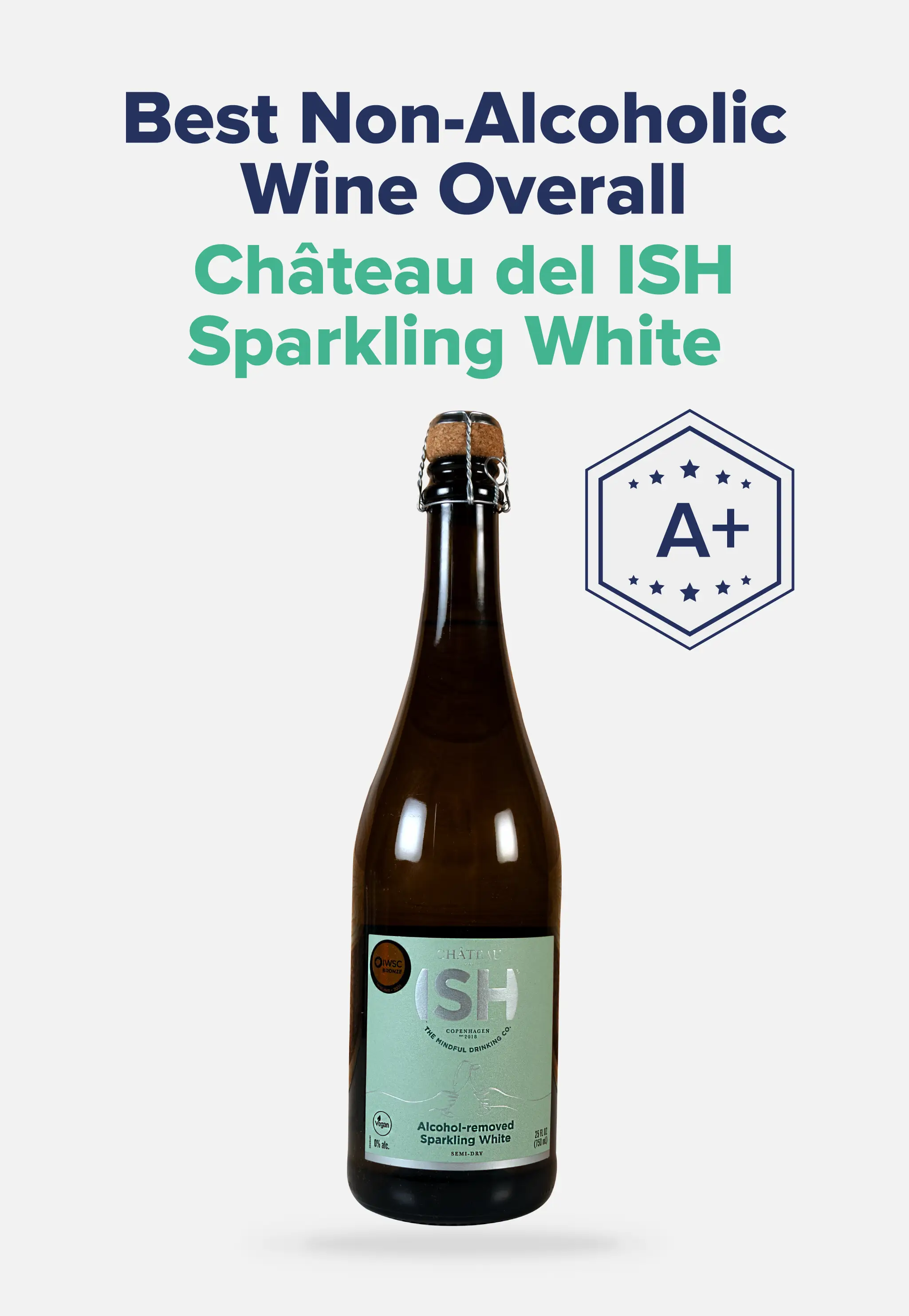 Best Non-Alcoholic Wine Overall: Château del ISH Non-Alcoholic Sparkling Espumante (A+)