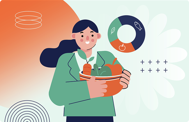 person holding a bowl of vegetables