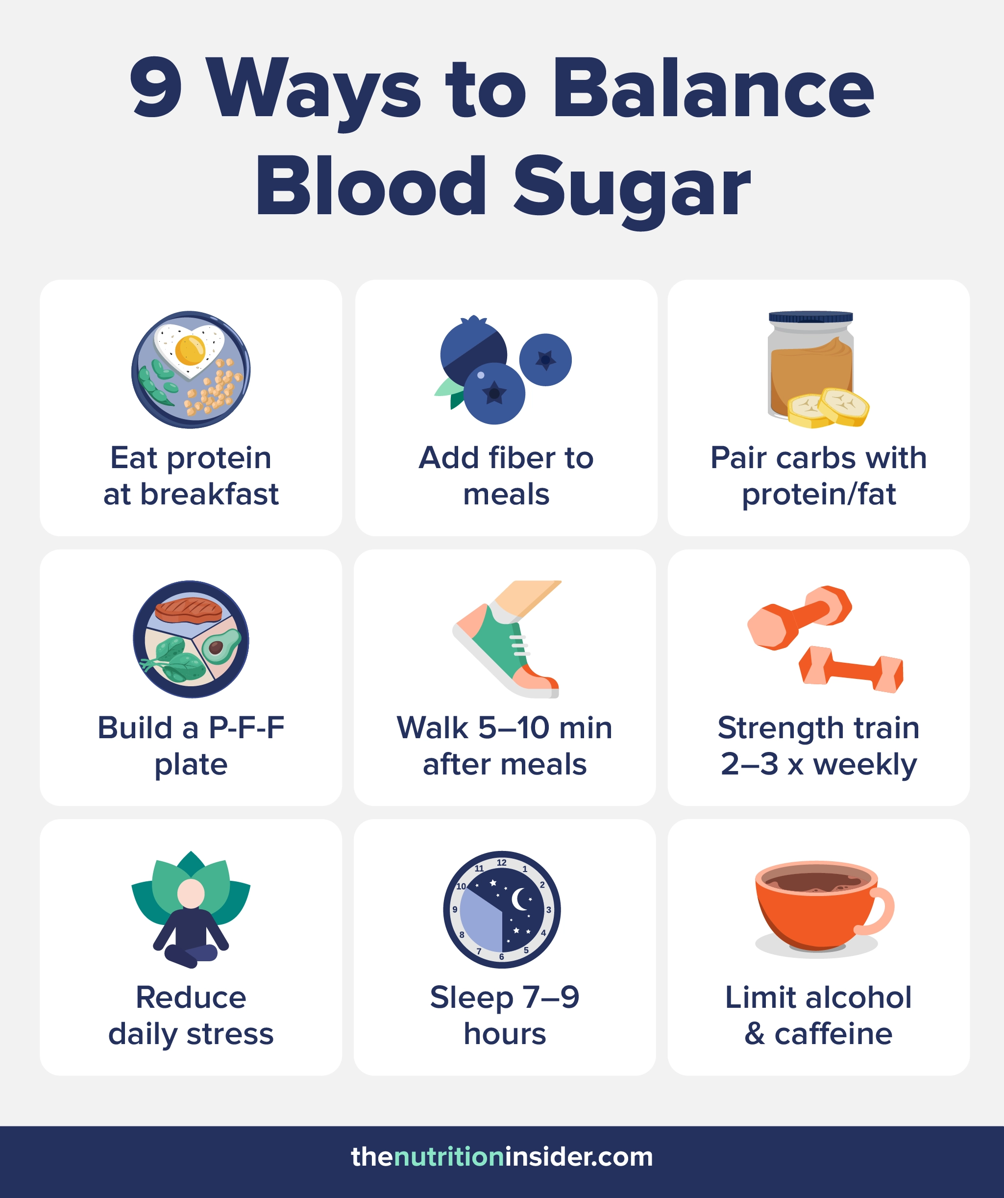 9 ways to balance blood sugar